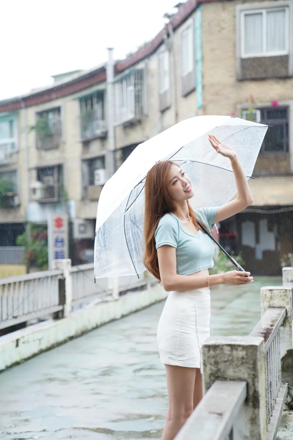 [Mzsock] NO.129 Liao Tingqi’s midriff-revealing short skirt shows off her beautiful legs street photography#[99P]-86